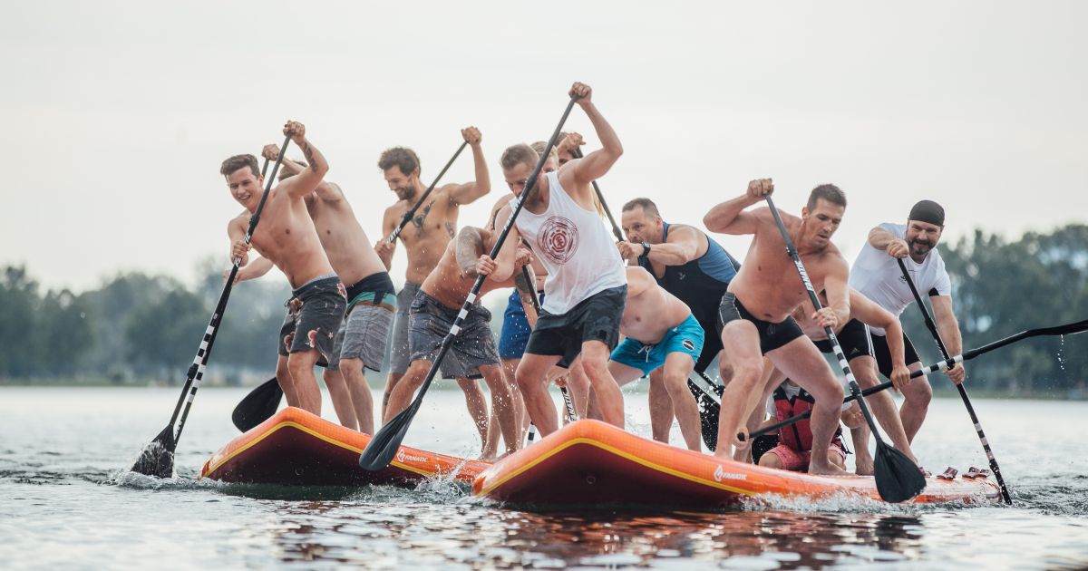 Elegant übers Wasser Stand Up Paddeling Convention Partner Vorarlberg